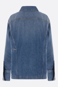 Capispalla>PLAN C giubbotto oversize in denim Blu
