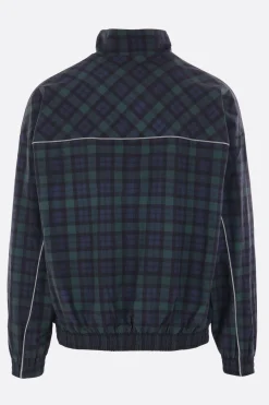 Capispalla>MARTINE ROSE giubbotto oversize in tessuto tecnico a quadri Nero