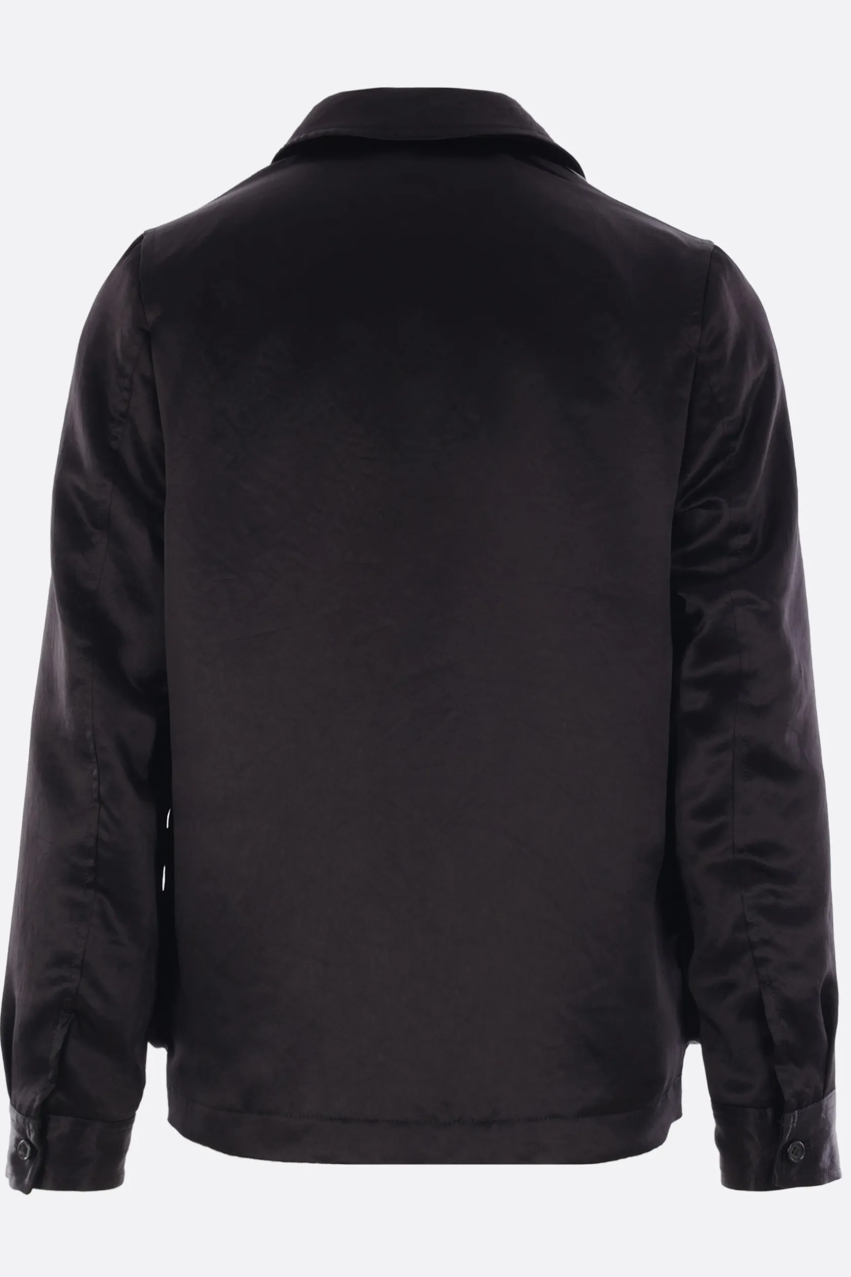 Capispalla>BLACK COMME des GARÇONS giubbotto reversibile in raso e twill Nero