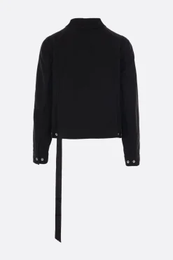 Capispalla>RICK OWENS DRKSHDW giubbotto Trucker in denim Nero