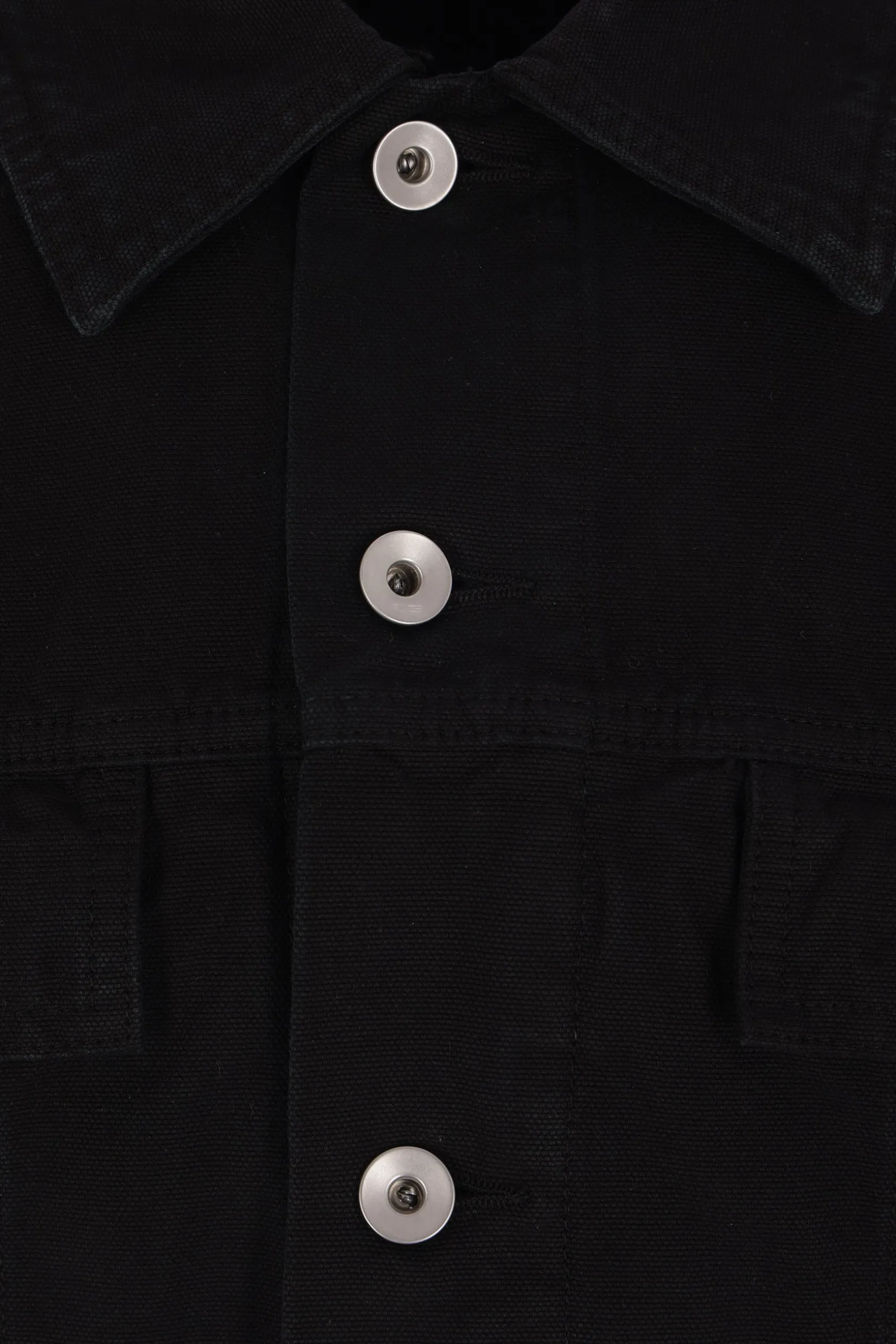 Capispalla>RICK OWENS DRKSHDW giubbotto Trucker in denim Nero