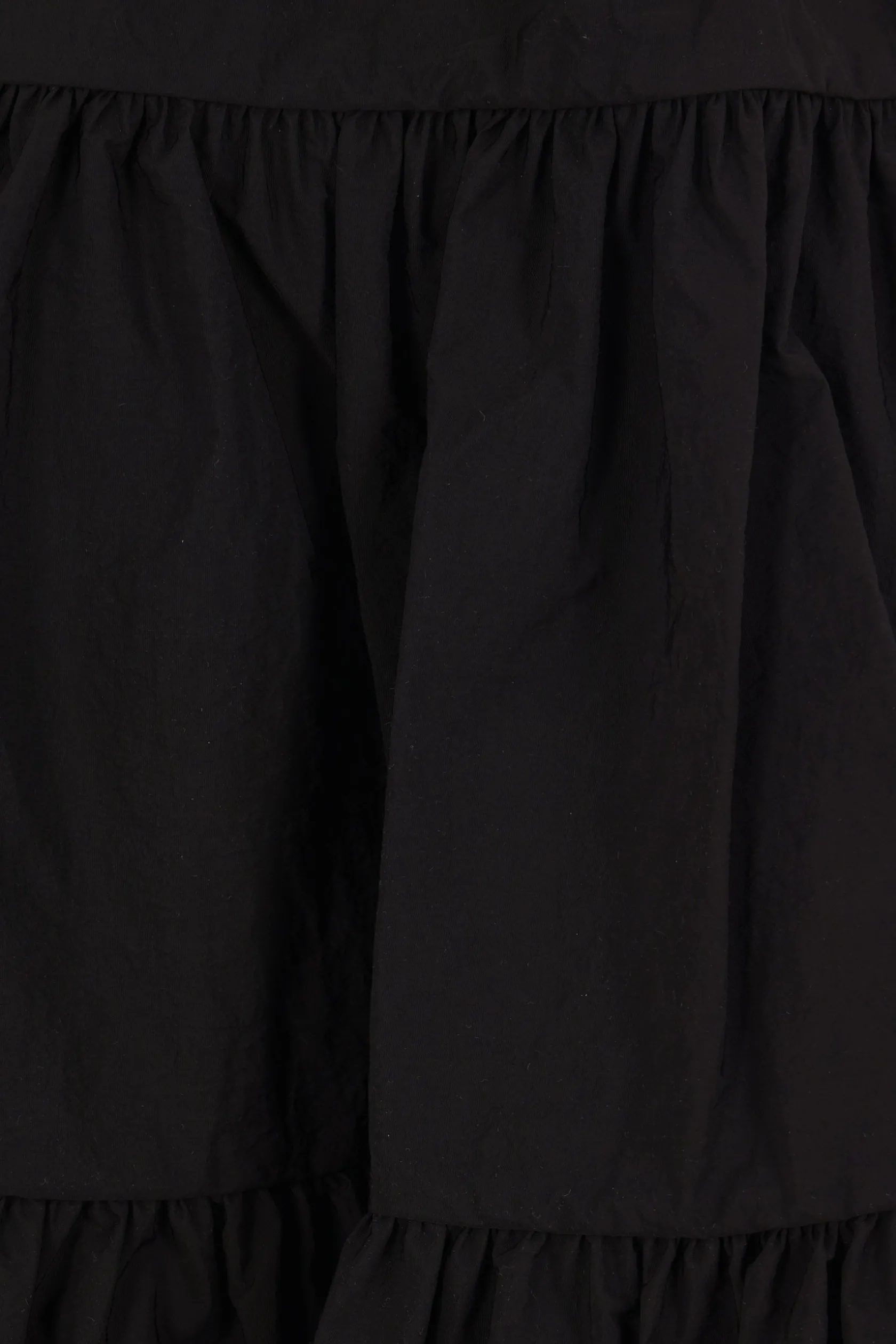 Gonne>CECILIE BAHNSEN gonna a balze Alec in taffetà crinkled Nero