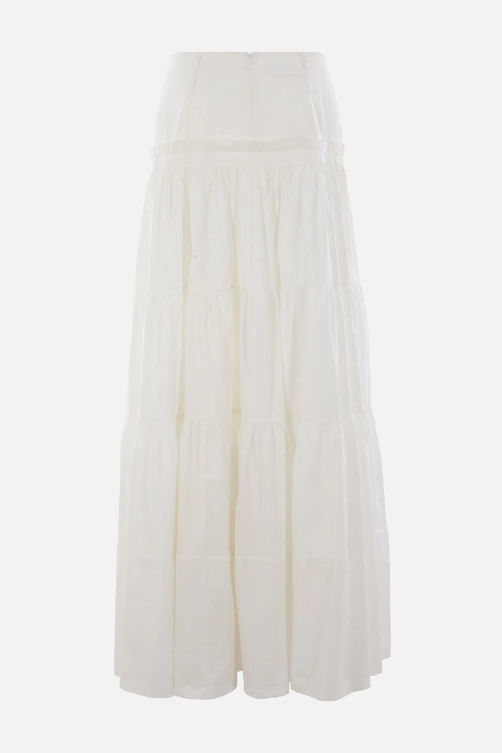 Gonne>MM6 gonna a balze in cotone Bianco