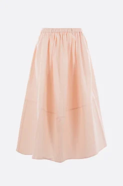 Gonne>MELITTA BAUMEISTER gonna a ruota in twill crinkled Rosa