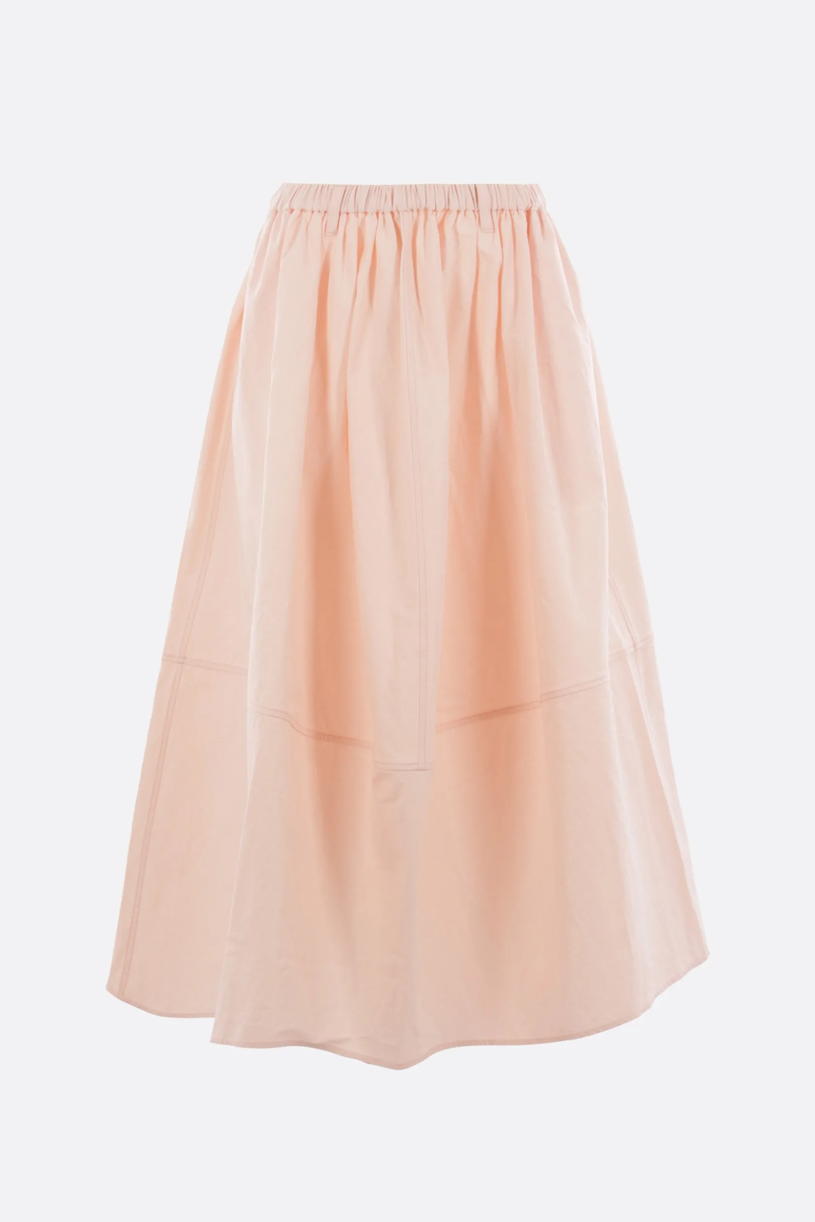 Gonne>MELITTA BAUMEISTER gonna a ruota in twill crinkled Rosa