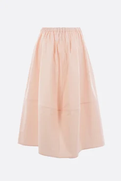 Gonne>MELITTA BAUMEISTER gonna a ruota in twill crinkled Rosa