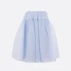 Gonne>CECILIE BAHNSEN gonna a ruota Rosie in tessuto nimbus matelassè Blu