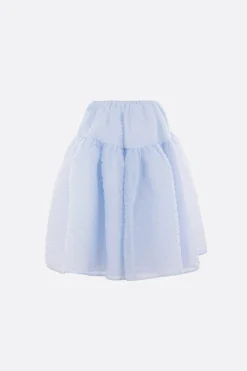 Gonne>CECILIE BAHNSEN gonna a ruota Rosie in tessuto nimbus matelassè Blu