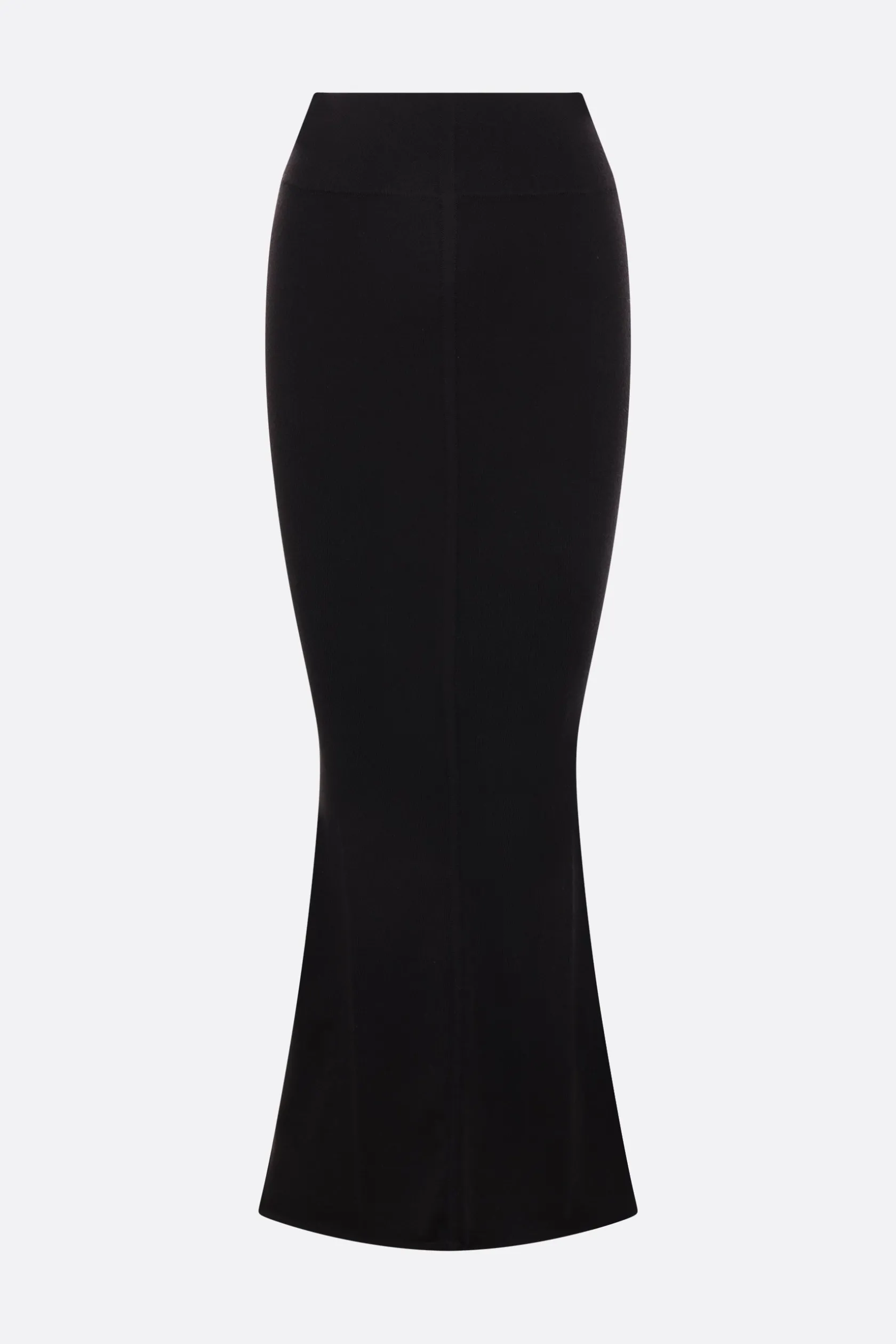 Gonne>RICK OWENS gonna a sirena Dauphine in maglia Nero