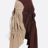 Gonne>ZOMER gonna asimmetrica Boya in cotone Marrone