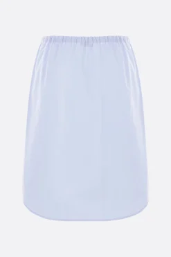 Gonne>DRIES VAN NOTEN gonna corta Shirty in cotone con applicazioni Blu