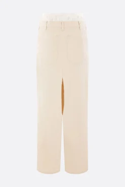 Gonne>MAISON MARGIELA gonna lunga Anonymity of the lining in denim Bianco
