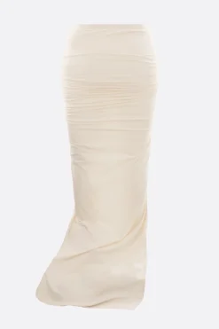 Gonne>RICK OWENS gonna lunga Edfu in jersey Neutro