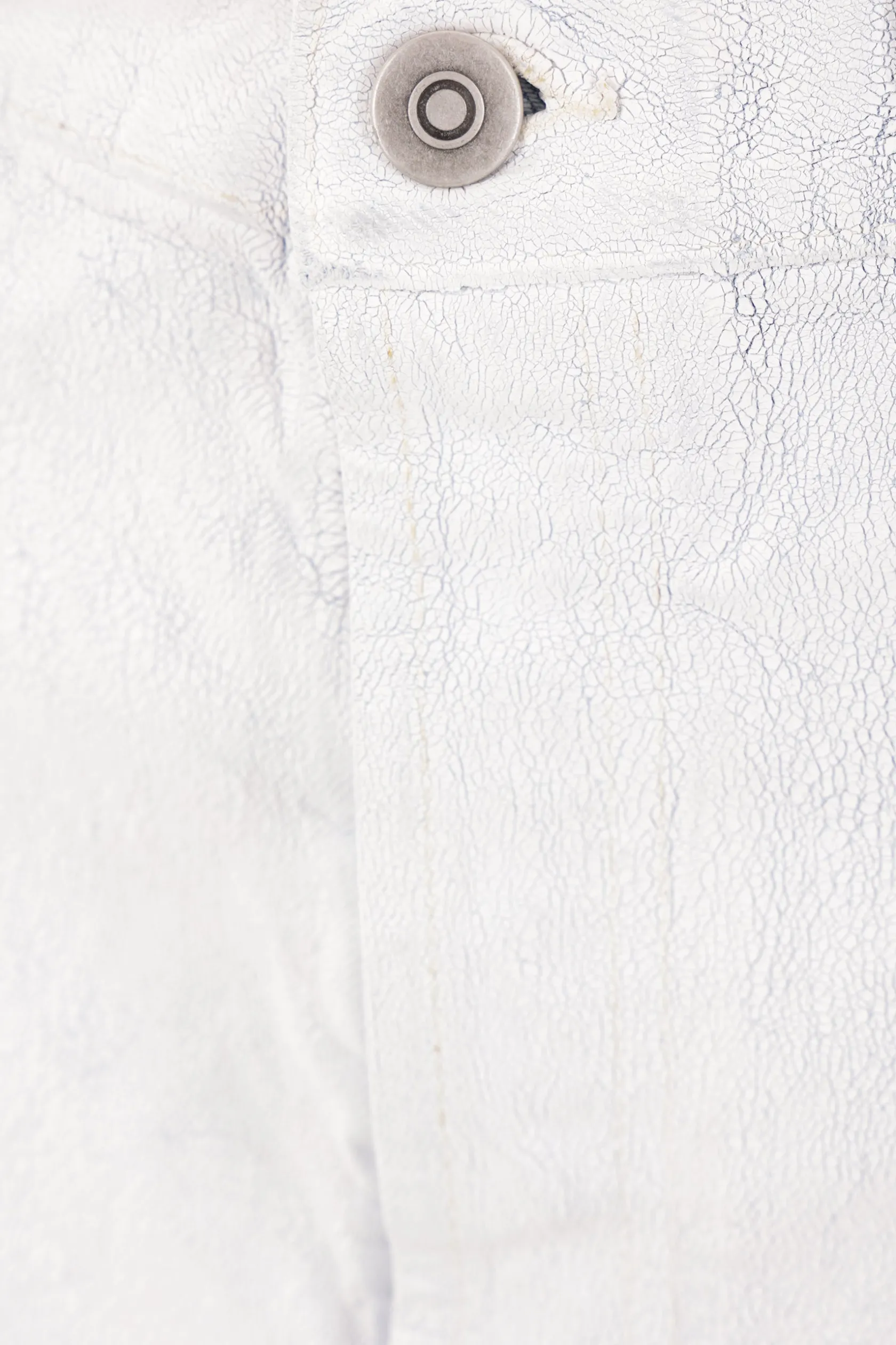 Gonne>MAISON MARGIELA gonna lunga in denim con trattamento bianchetto Bianco