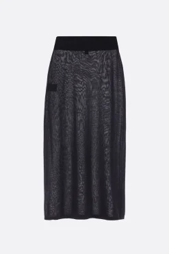 Gonne>TOTEME gonna lunga in maglia Nero