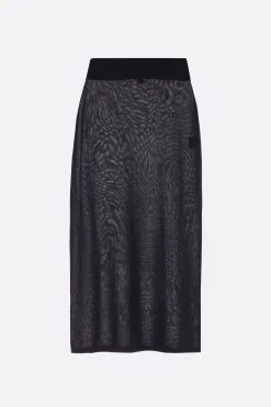 Gonne>TOTEME gonna lunga in maglia Nero