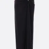 Gonne>CHRISTOPHER ESBER gonna lunga Ruched Orbit in lycra con spacco Nero