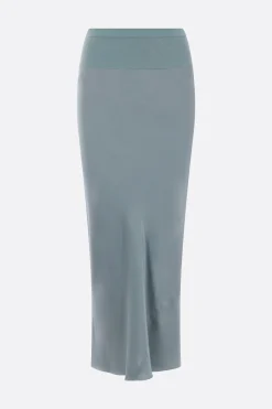 Gonne>RICK OWENS gonna midi Calf Bias in raso Blu