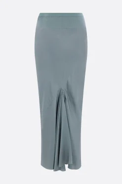 Gonne>RICK OWENS gonna midi Calf Bias in raso Blu