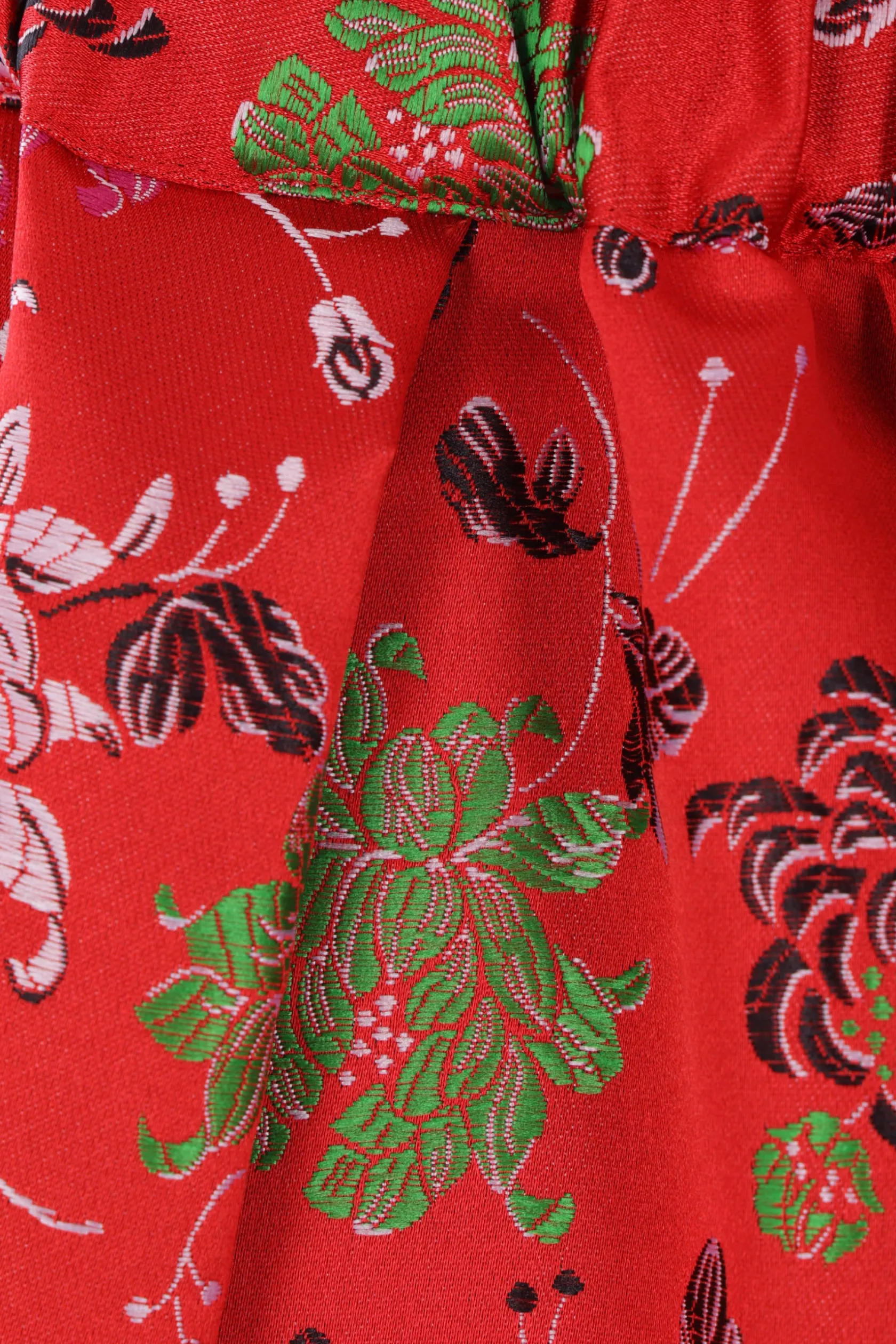 Gonne>COMME DES GARÇONS gonna midi in raso jaquard Rosso