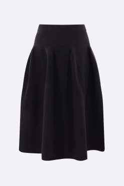 Gonne>CFCL gonna midi Pottery in maglia stretch Nero