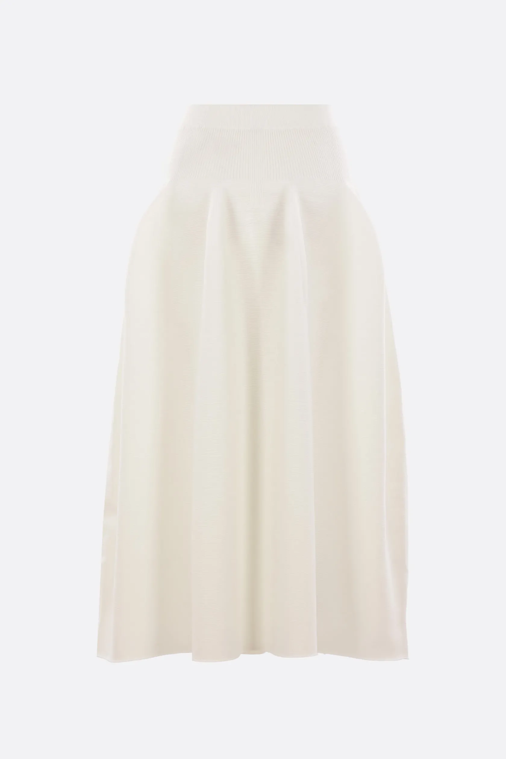 Gonne>CFCL gonna midi Pottery in maglia stretch Bianco