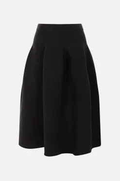 Gonne>CFCL gonna midi Pottery in maglia stretch Nero