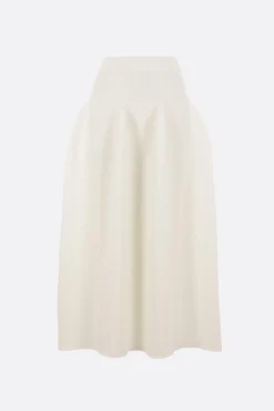 Gonne>CFCL gonna midi Pottery in maglia stretch Bianco