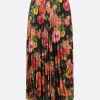 Gonne>JUNYA WATANABE gonna plissé in misto lana stampa floreale Multicolor