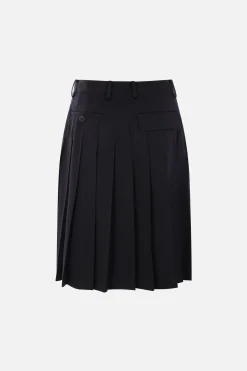 Pantaloni>UNDERCOVER gonna-pantalone corto in lana Blu