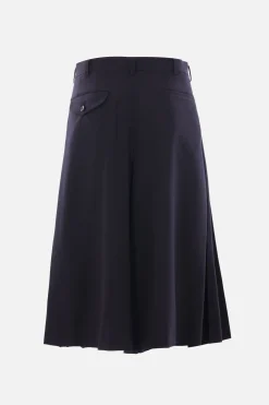 Pantaloni>COMME DES GARÇONS COMME des GARÇONS gonna-pantalone in lana plissé Blu