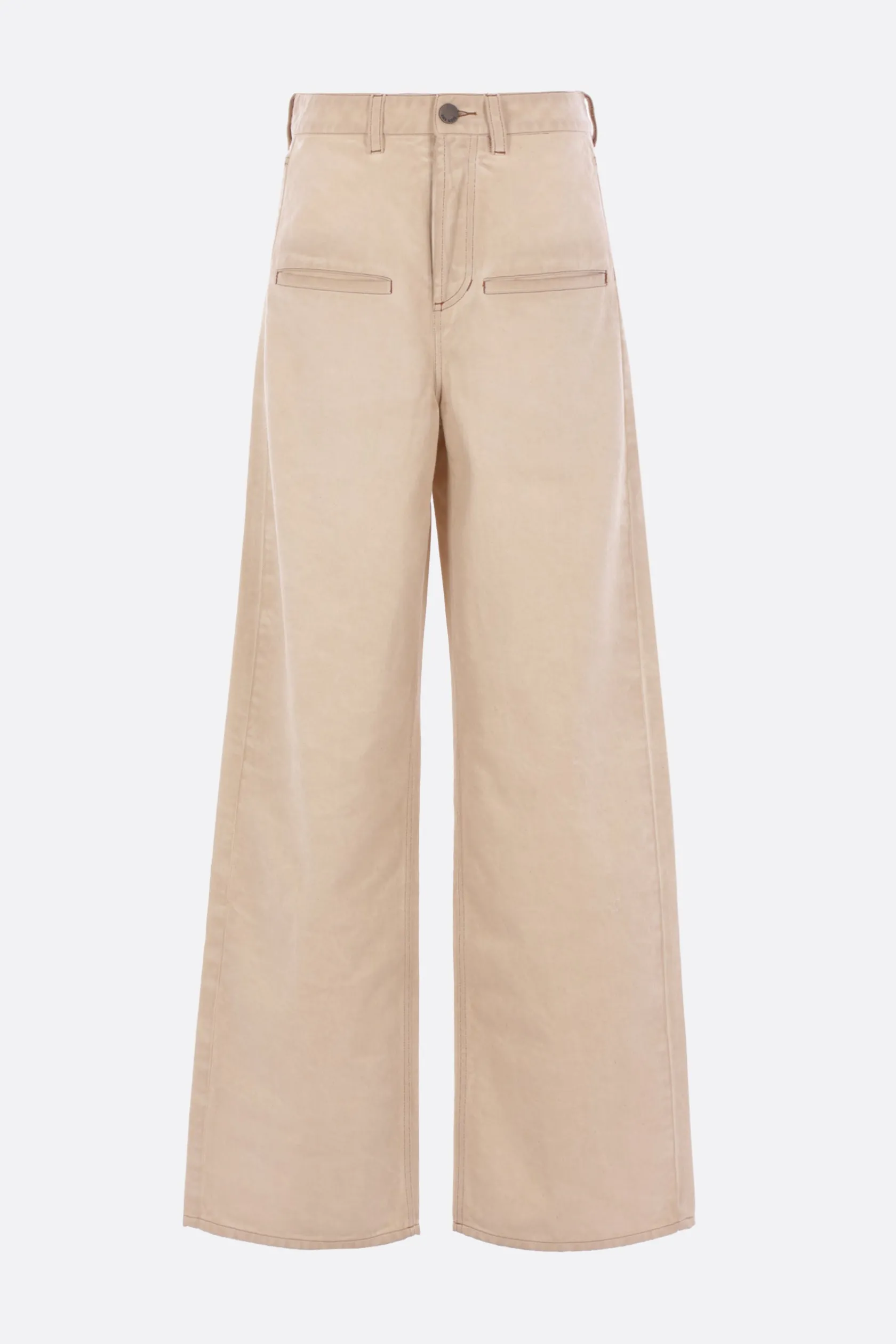 Jeans>UMA WANG jeans a gamba ampia Ball in denim Neutro