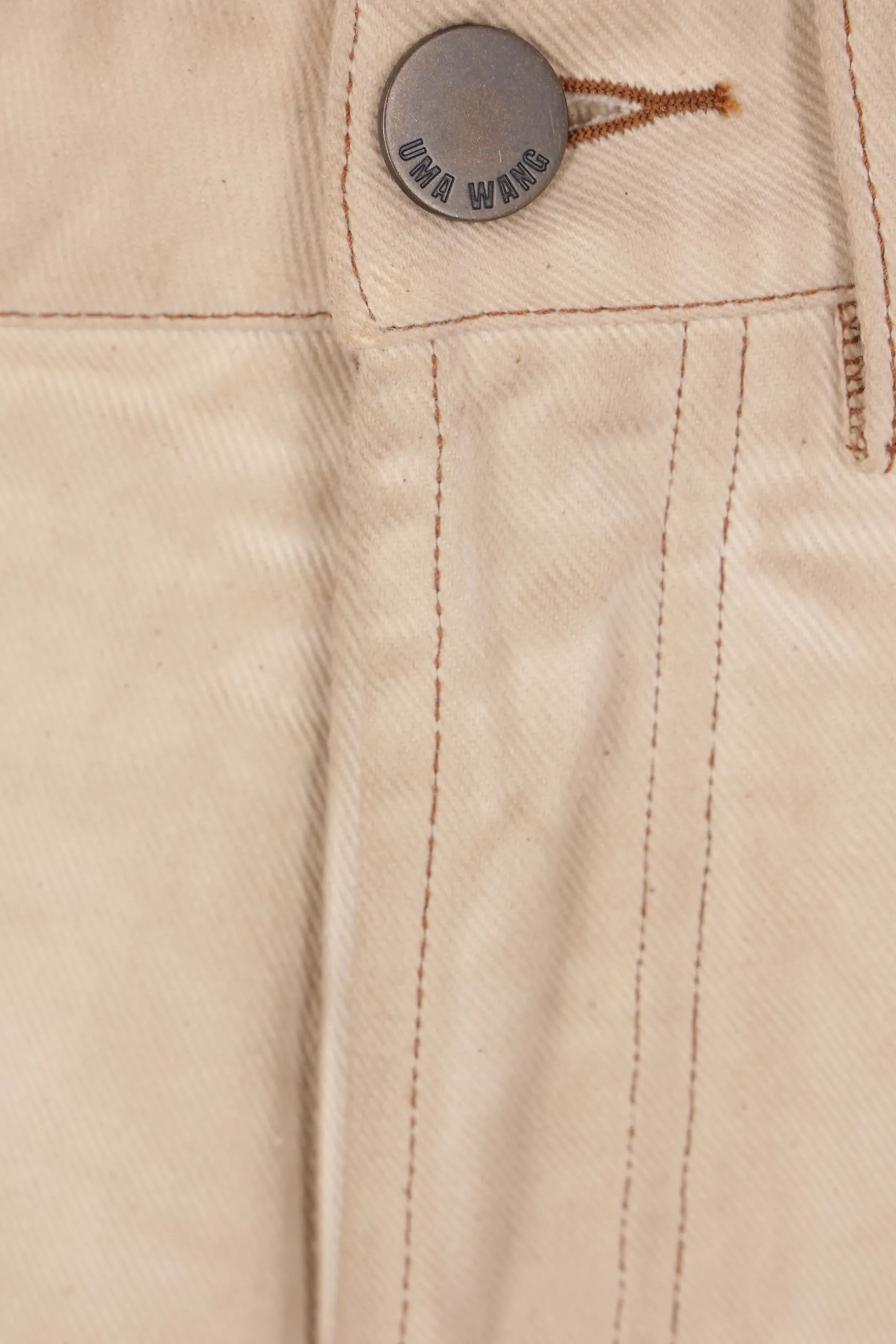 Jeans>UMA WANG jeans a gamba ampia Ball in denim Neutro