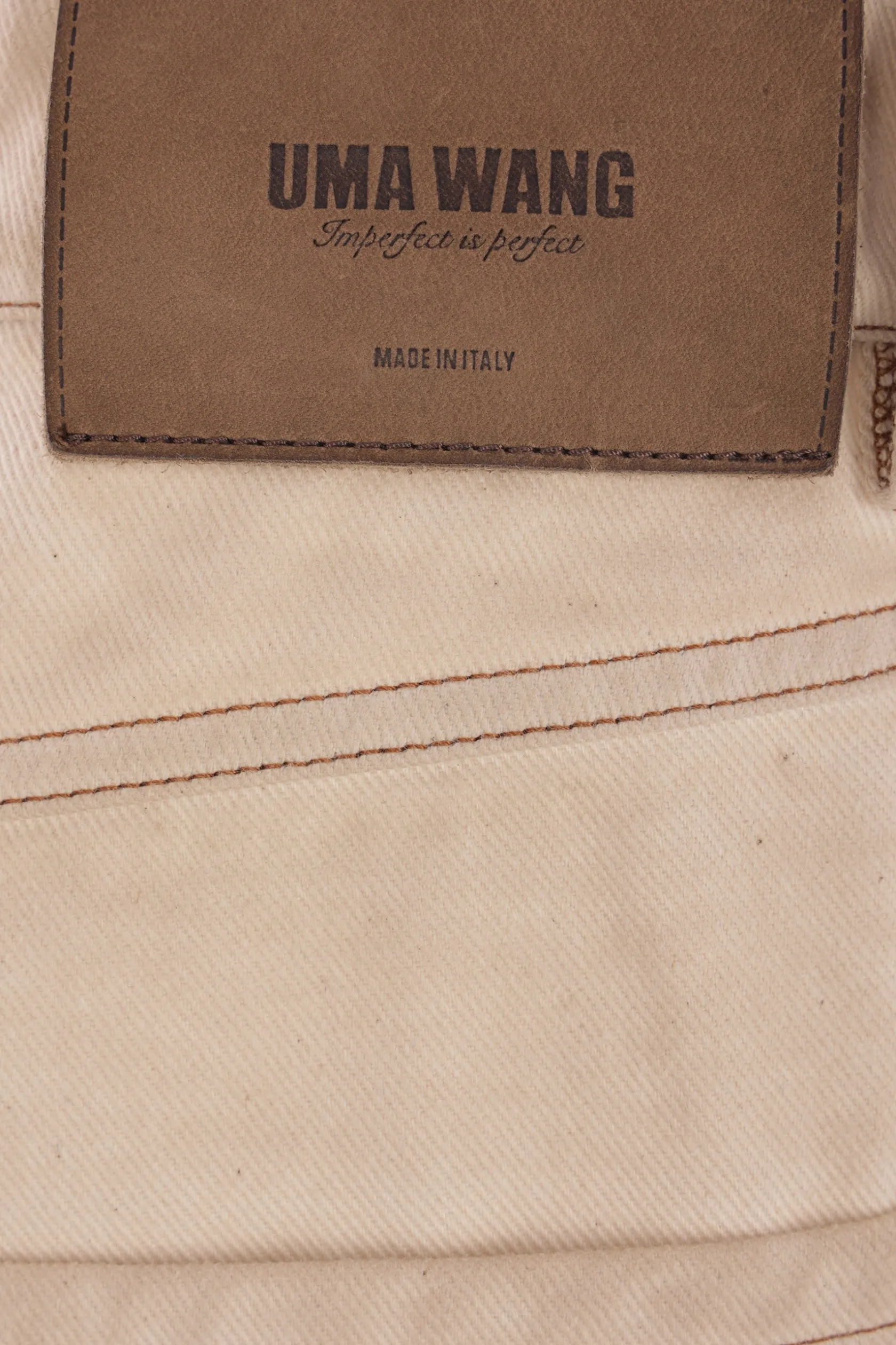 Jeans>UMA WANG jeans a gamba ampia Ball in denim Neutro