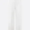 Jeans>TOTEME jeans a gamba ampia in cotone organico Bianco