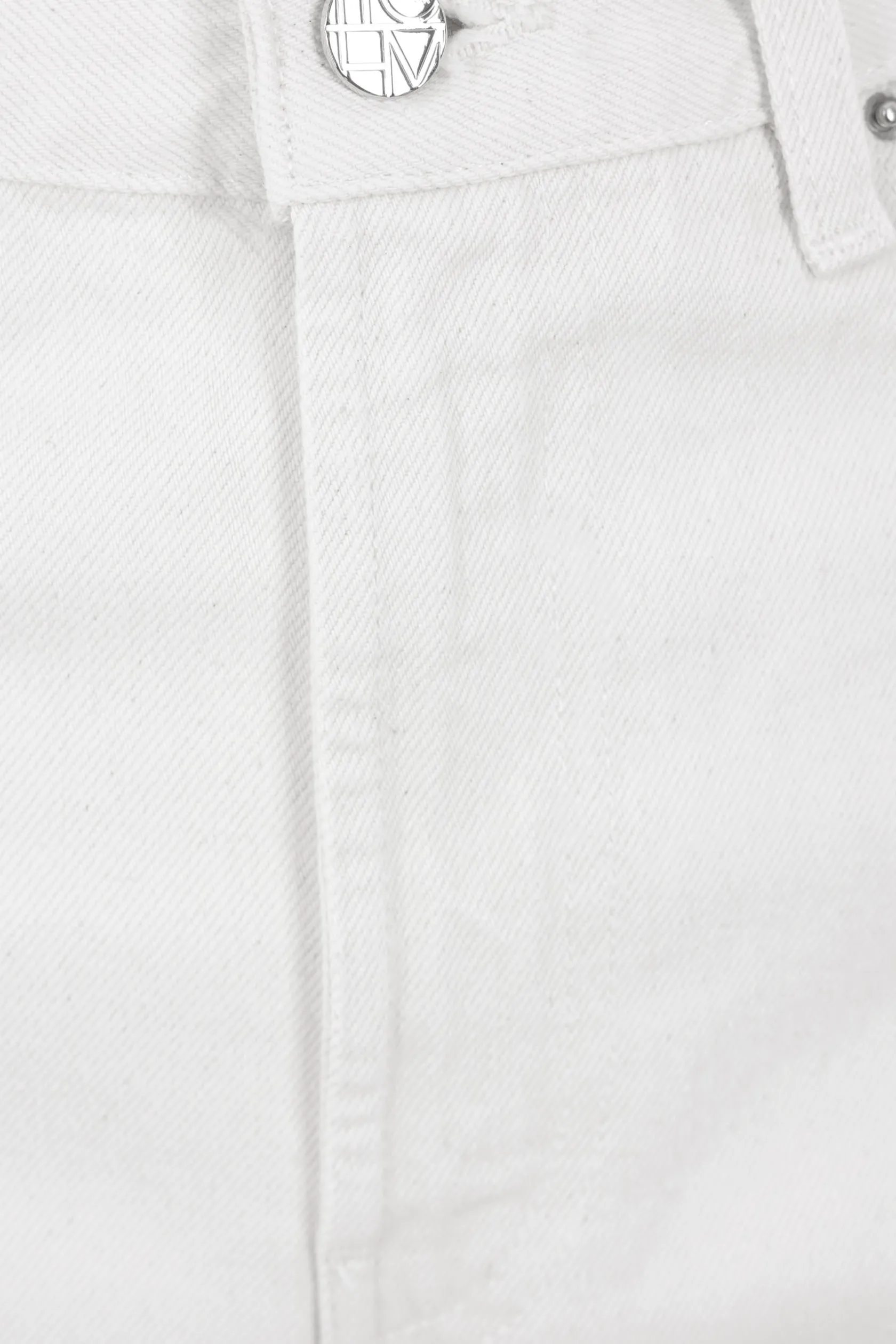 Jeans>TOTEME jeans a gamba ampia in cotone organico Bianco