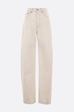 Jeans>MM6 jeans a gamba ampia in denim Bianco