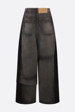 Jeans>MM6 jeans a gamba ampia in denim Grigio