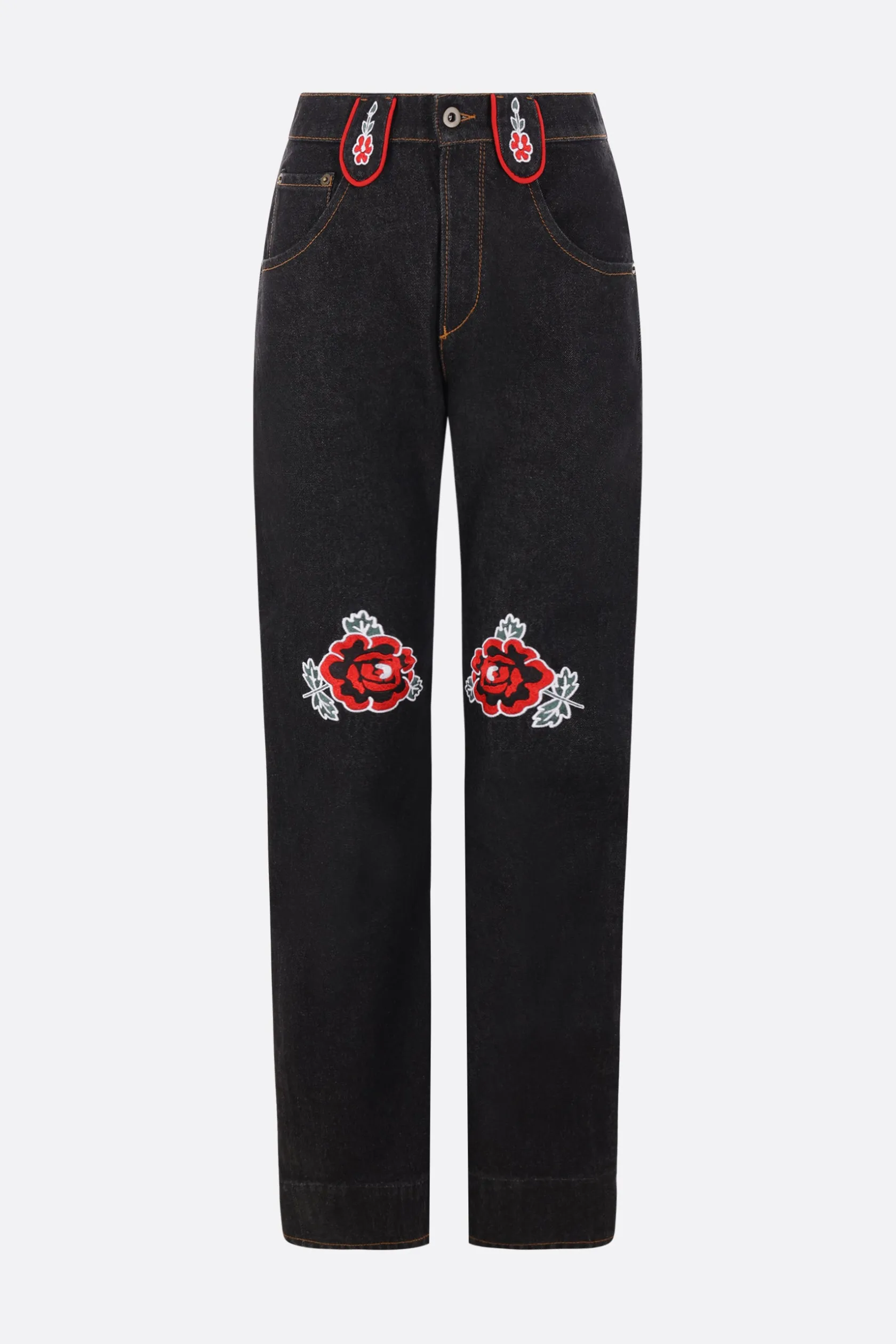 Jeans>MOLLY GODDARD jeans a gamba dritta Cora in denim Nero