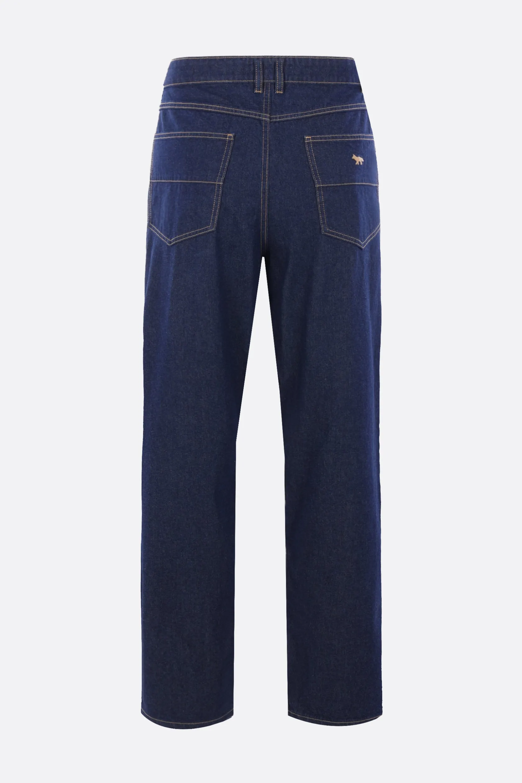 Jeans>MAISON KITSUNÉ jeans a gamba dritta in denim Blu