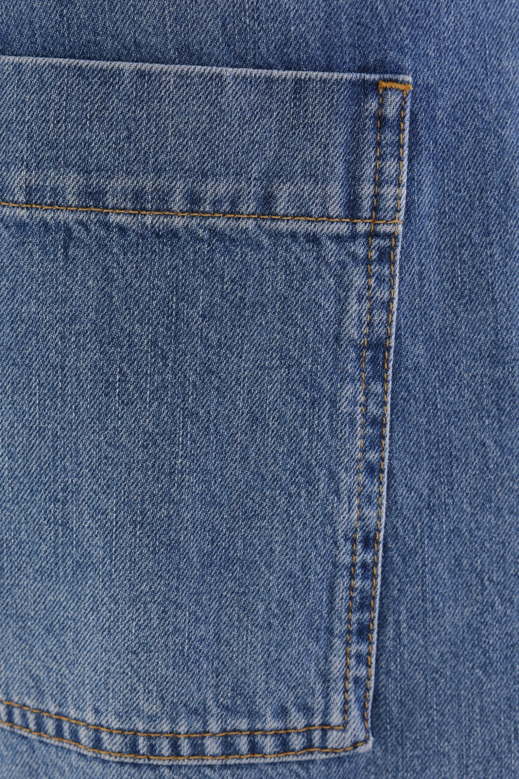 Jeans>PLAN C jeans a gamba dritta in denim con cintura Blu