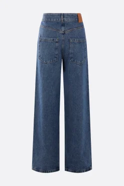 Jeans>LOEWE jeans baggy Anagram in denim Blu