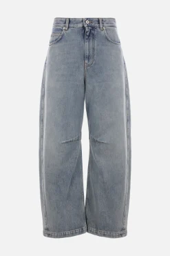 Jeans>LOEWE jeans Barrel Anagram in denim Blu