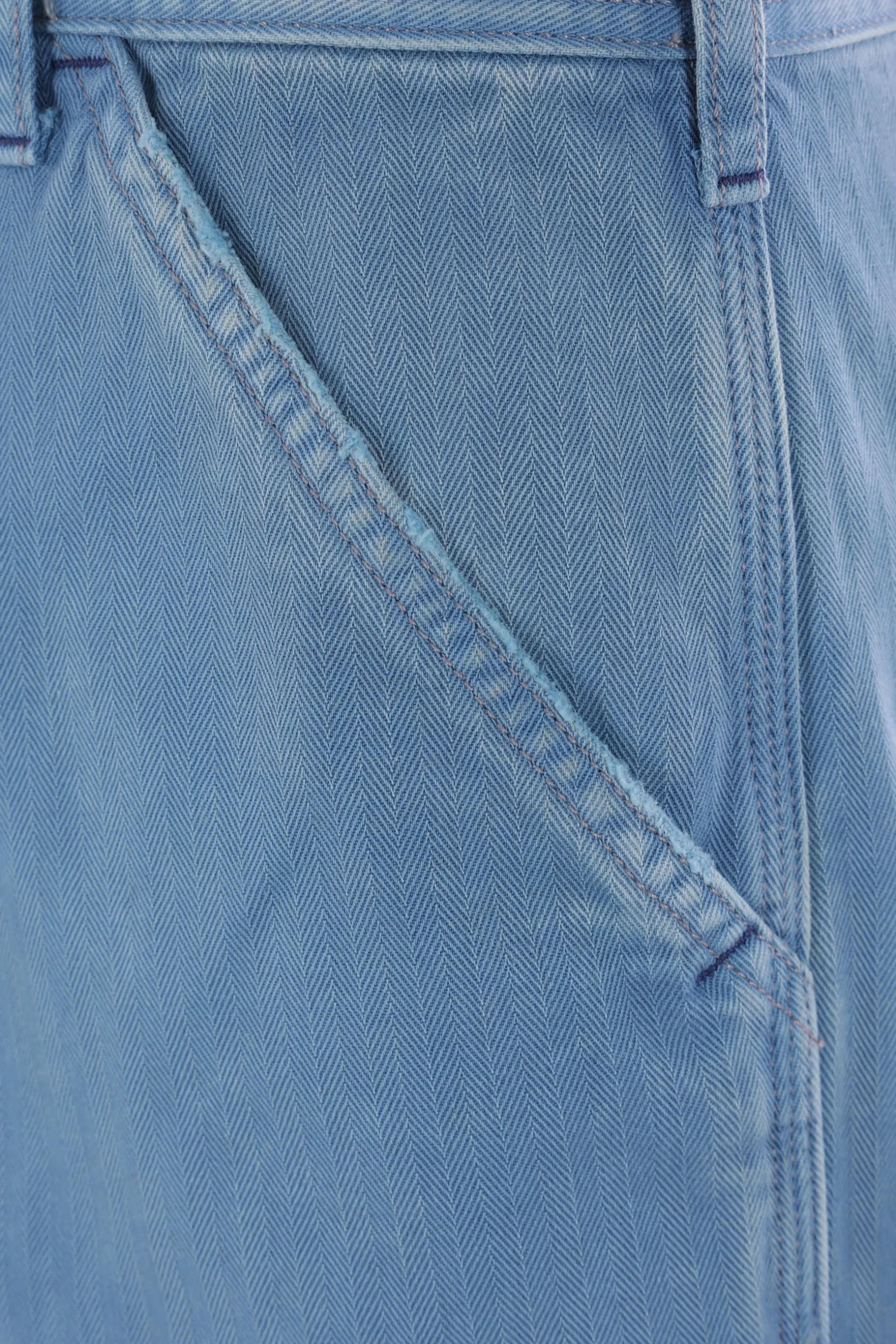 Jeans>MAISON MARGIELA jeans cargo in denim spigato Blu