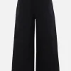 Jeans>MELITTA BAUMEISTER jeans cropped in denim con cinturini Nero