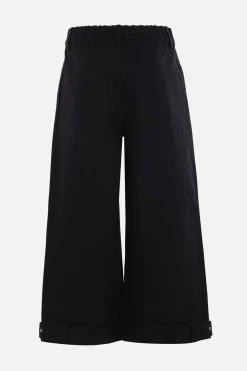 Jeans>MELITTA BAUMEISTER jeans cropped in denim con cinturini Nero