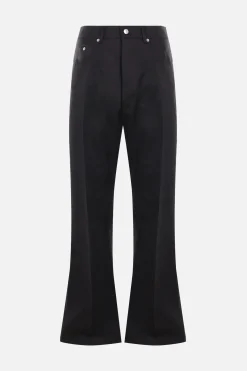 Jeans>RICK OWENS jeans Geth in denim di lino Nero