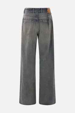 Jeans>MM6 jeans in denim con pinces invertite Grigio