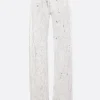 Jeans>MM6 jeans in denim con trattamento bianchetto Bianco