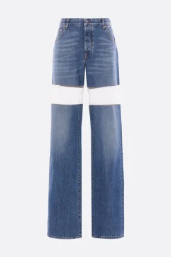 Jeans>DURAN LANTINK jeans in denim e mesh Blu